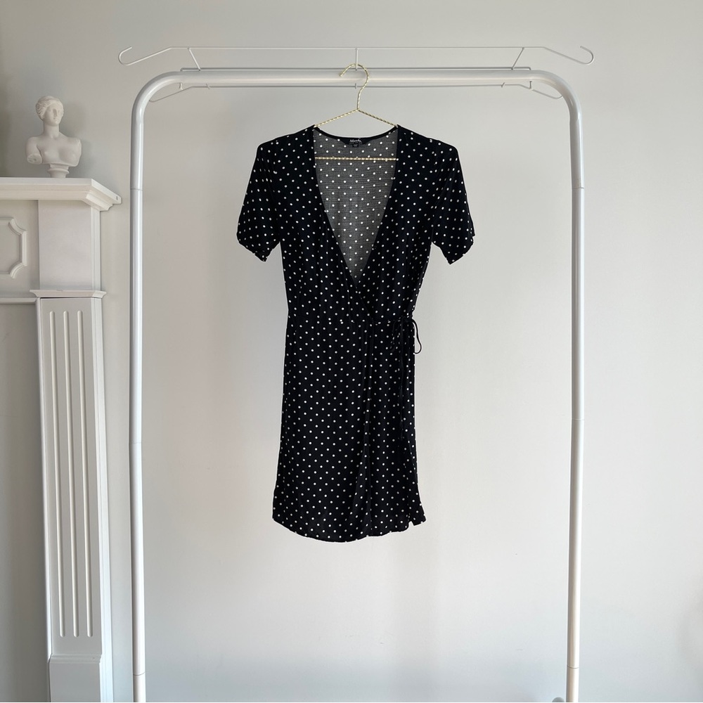 Afends Polka Dot Wrap Dress